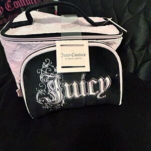 Juicy Couture Black and Pink Cosmetic Case